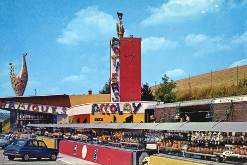 carte postale AA / vue station service 02 | 